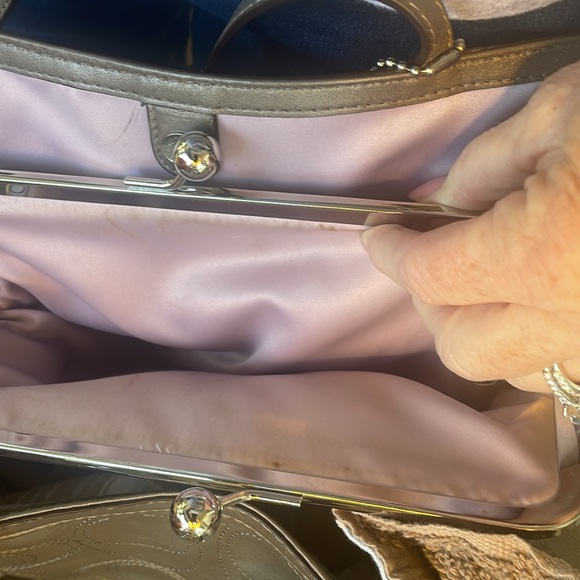 Coach Stylish Taupe Satchel - Picture 7 of 12